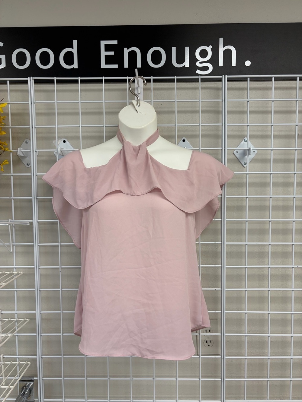 New York and Co. Halter Drop Shoulder Blouse